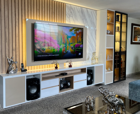 Juego de dormitorio con iluminación JUNCO